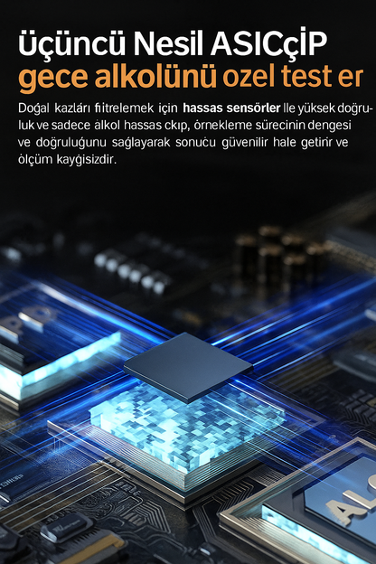 Alkol test cihazı, sarhoş araç kullanma dedektörü, darbeli trafik alkol ölçer, özel yüksek hassasiyetli ölçüm cihazı, alkol test cihazı