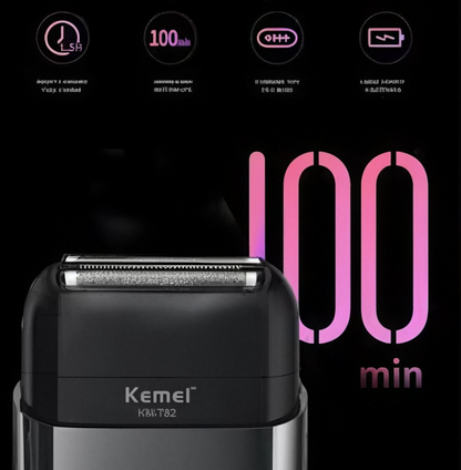 Kemei KM-T82 mini, yüksek güçlü, taşınabilir, yıkanabilir erkek tıraş makinesi