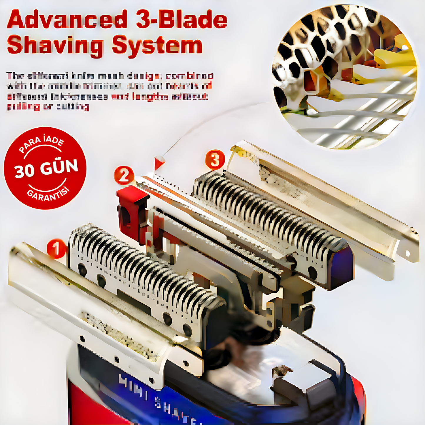 Kemei KM-T82 mini, yüksek güçlü, taşınabilir, yıkanabilir erkek tıraş makinesi