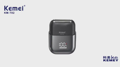Kemei KM-T82 mini, yüksek güçlü, taşınabilir, yıkanabilir erkek tıraş makinesi